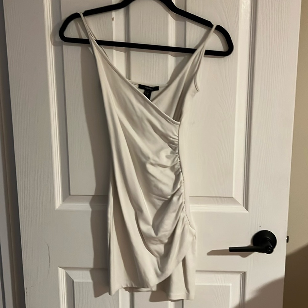 Forever 21 White Wrap Dress